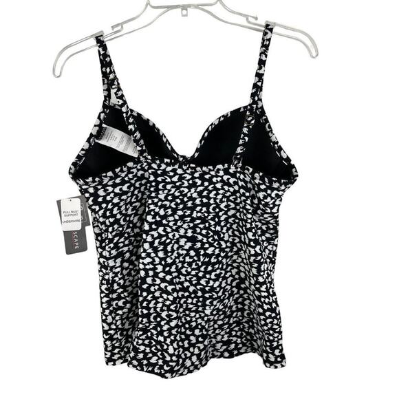 Island Escape Animal Kingdom Printed Underwire Tankini Top Supportive - Picture 4 of 7